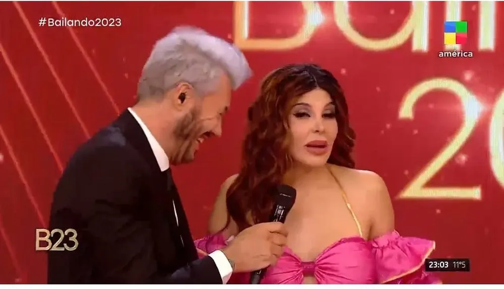 Charlotte Cannigia con Tinelli