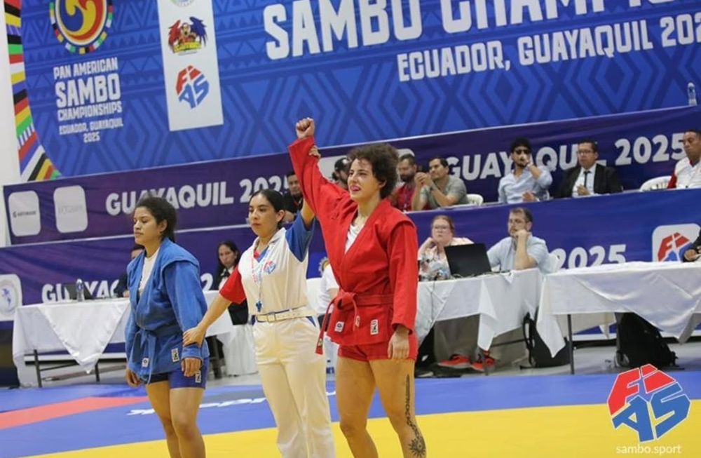 Martina Vázquez fue medalla de oro para Uruguay en el Panamericano de Sambo de Guayaquil 