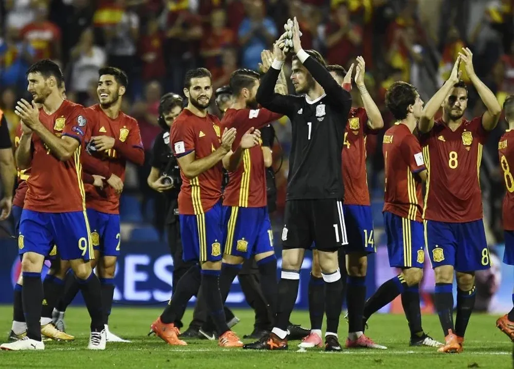 España celebró la clasificación al Mundial de Rusia 2018