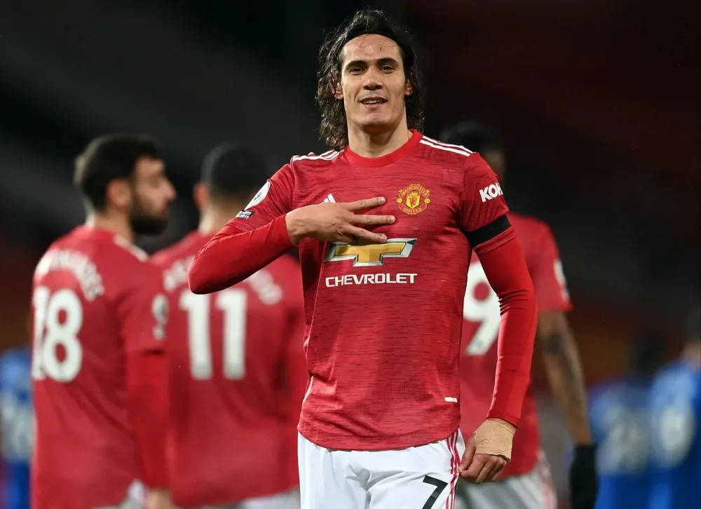 Edinson Cavani en Manchester United