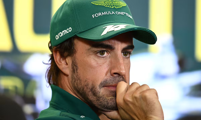 El piloto de Ason Martin, Fernando Alonso.