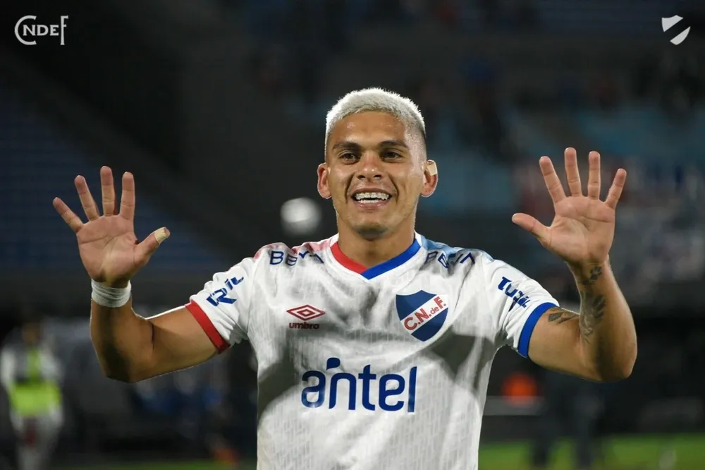 Brian Ocampo fue figura ante Rentistas en la goleada 4-0 de Nacional por la segunda fecha del Apertura 2022