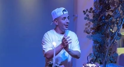 La emoción de Leo Fernández en su cumpleaños