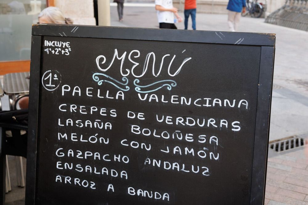 Una imagen de un menú del día