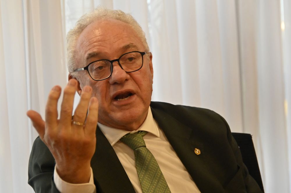 El canciller de la República, Mario Lubetkin