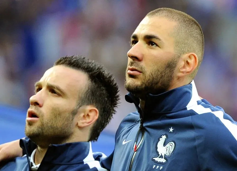 Valbuena y Benzema en la selección francesa