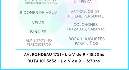 Ayax ayudará a los damnificados