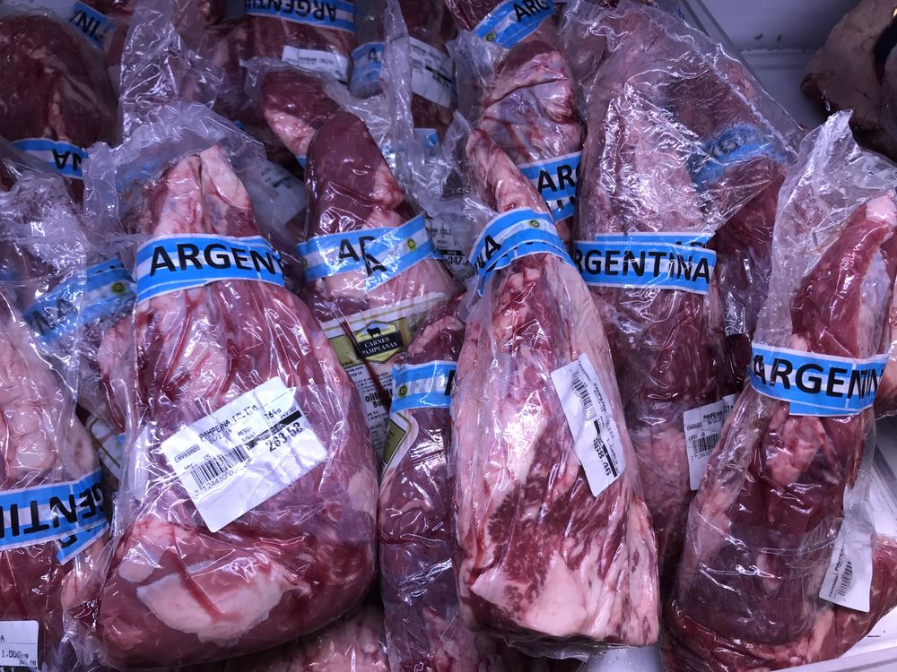 Carne vacuna de Argentina en el mercado uruguayo.