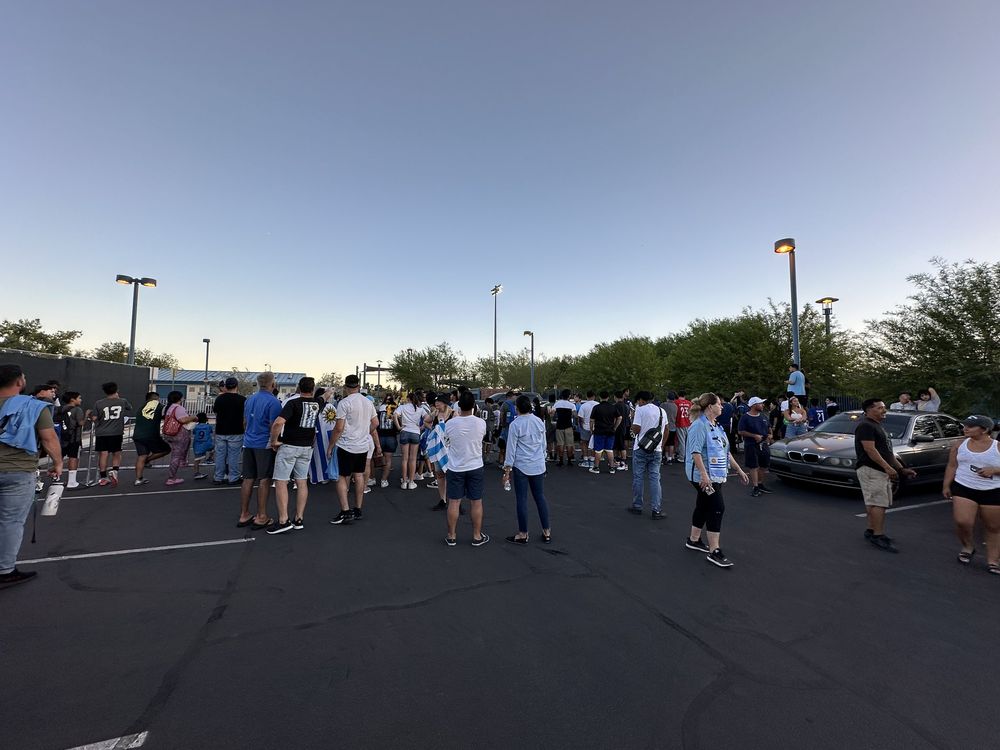 Hinchas uruguayos en Las Vegas