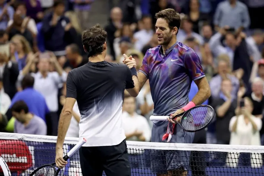 El saludo de Delpo y Roger tras el triunfo del argentino