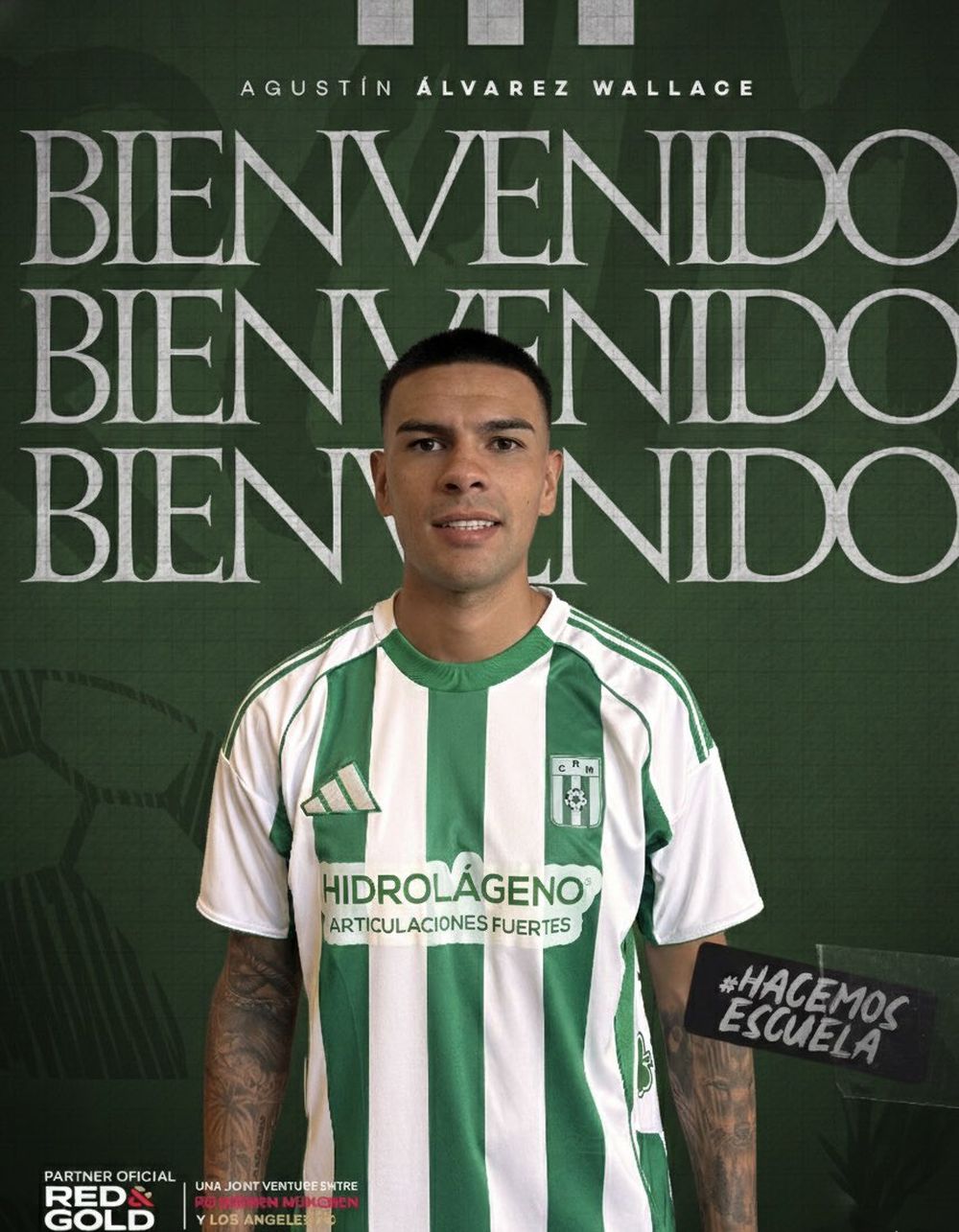 Agustín Álvarez Wallace fue presentado en Racing