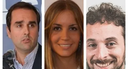 Martín González, Giorgina Galvalisi y Rodrigo Tumarián