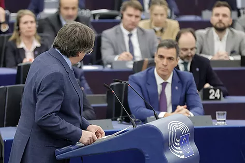 Pedro Sánchez y Carles Puigdemont