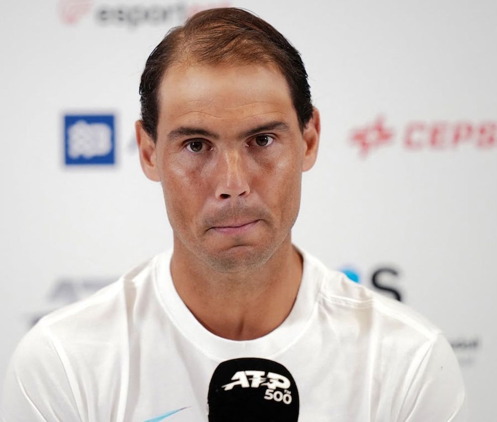 Rafael Nadal en rueda de prensa.