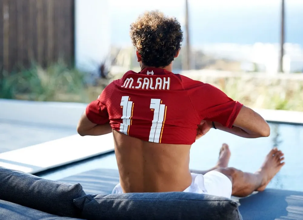 Salah en la pileta
