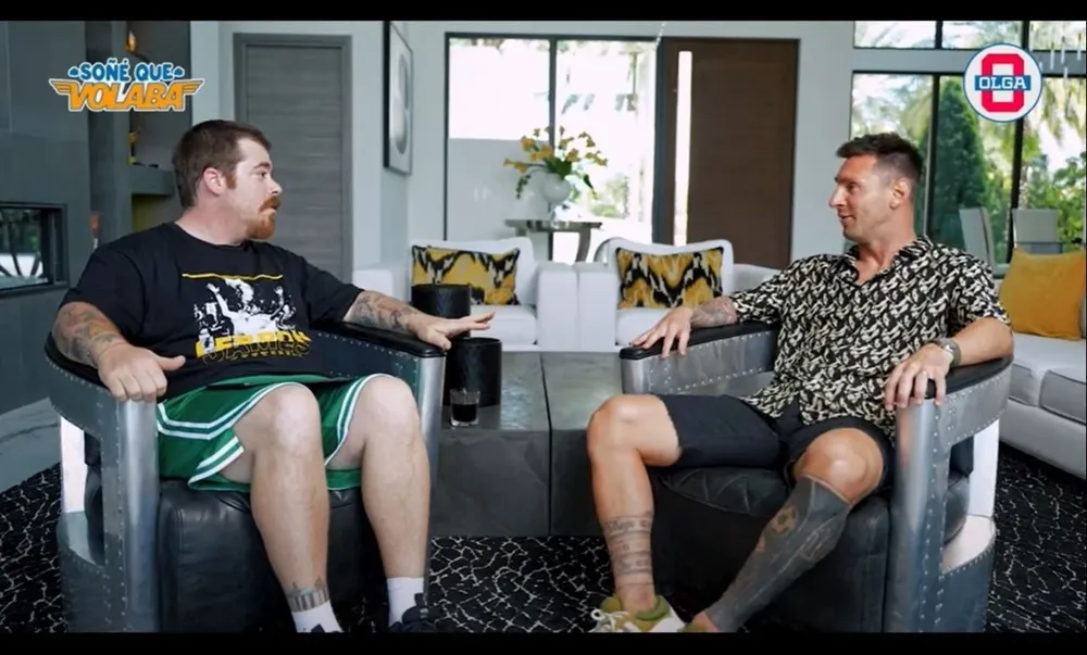 Lionel Messi con Migue Granados