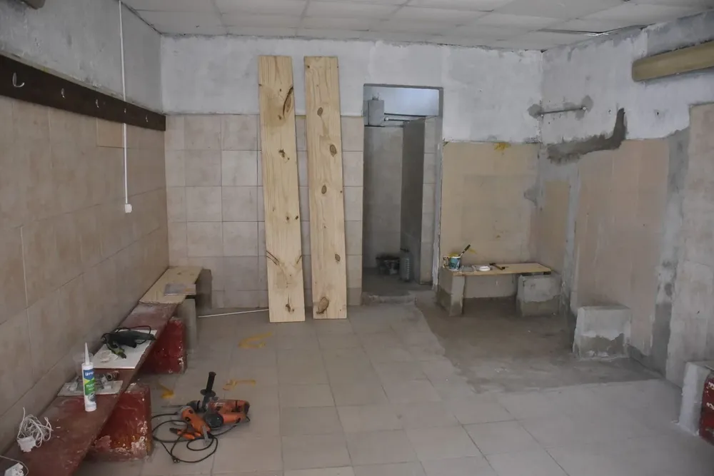 Baño del vestuario visitante de Progreso