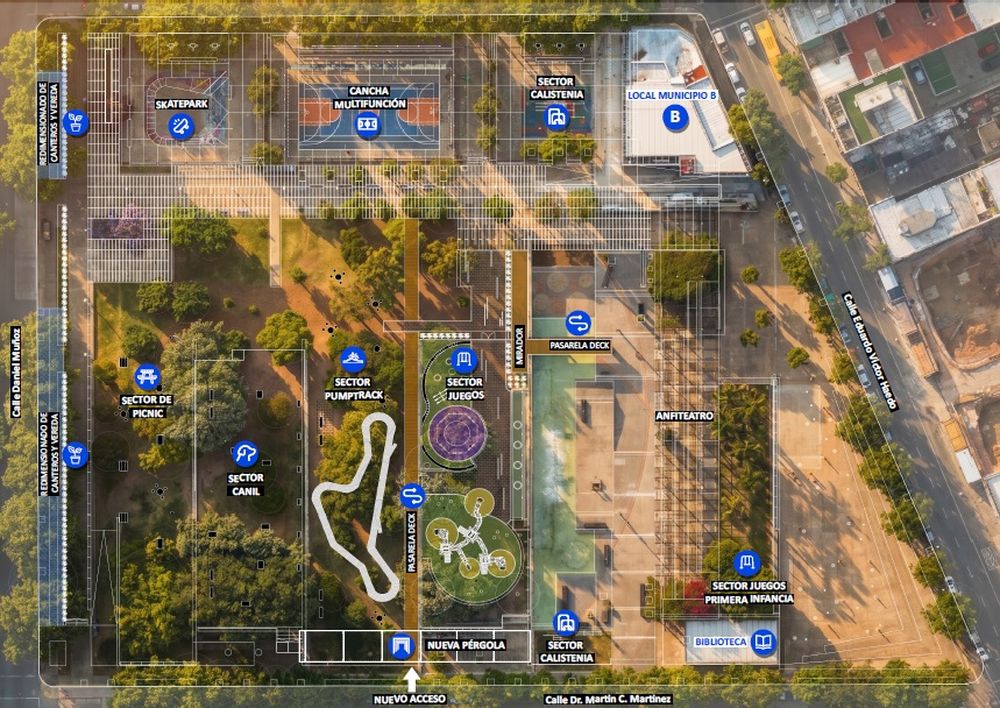 Planta del parque Líber Seregni