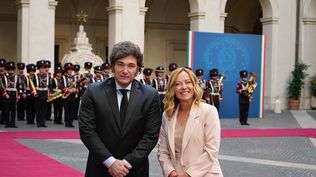 Javier Milei y Giorgia Meloni mantuvieron un encuentro en Roma. PRESIDENCIA ARGENTNINA