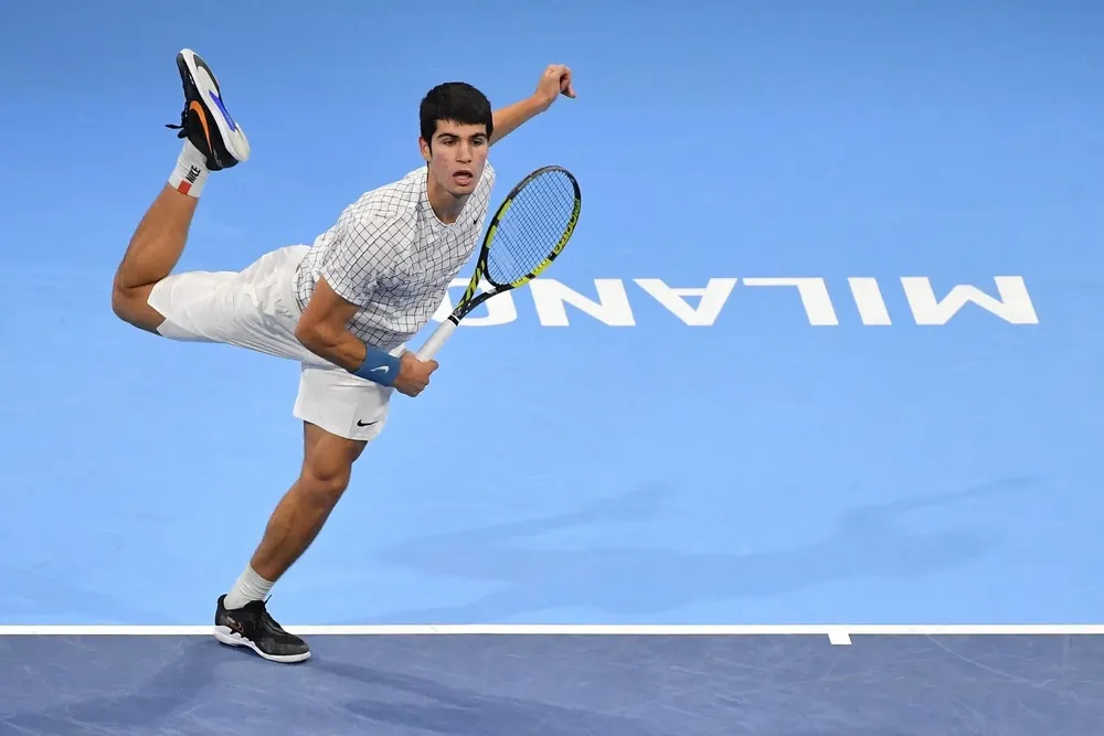 Alcaraz ganó un punto impactante