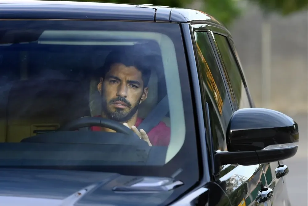 Suárez en sus últimos días en Barcelona