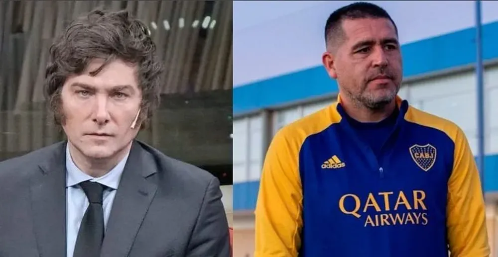 Javier Milei y Román Riquelme