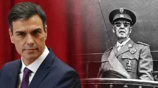 Presidente Pedro Sánchez, dictador Francisco Franco.