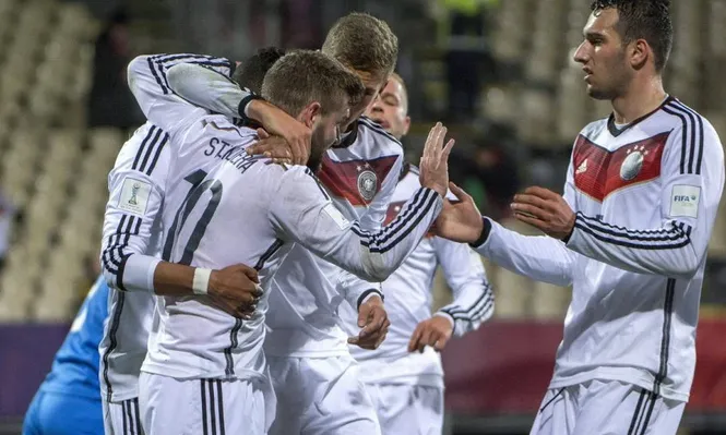 Festejo de los juveniles de Alemania