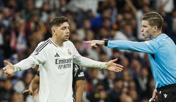 Fede Valverde durante el partido de vuelta de cuartos de final de la Liga de Campeones que Real Madrid y Arsenal