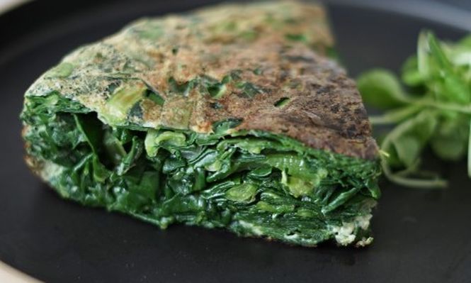 Verduras en la cocina: tortilla de acelga.