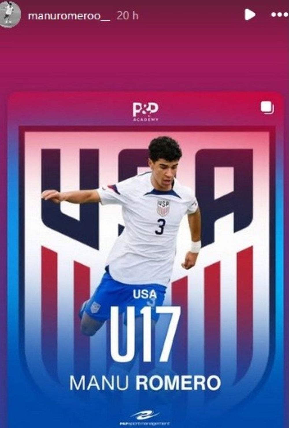 Manu Romero, el hijo del Gato Marcelo Romero, ahora fue citado por la selección sub 17 de Estados Unidos Manu Romero, el hijo del Gato Marcelo Romero, ahora fue citado por la selección sub 17 de Estados Unidos