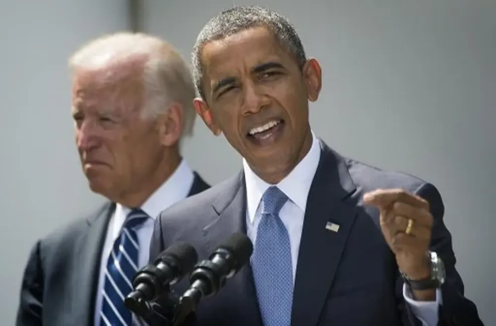 Obama se dirigió desde la Casa Blanca con Biden