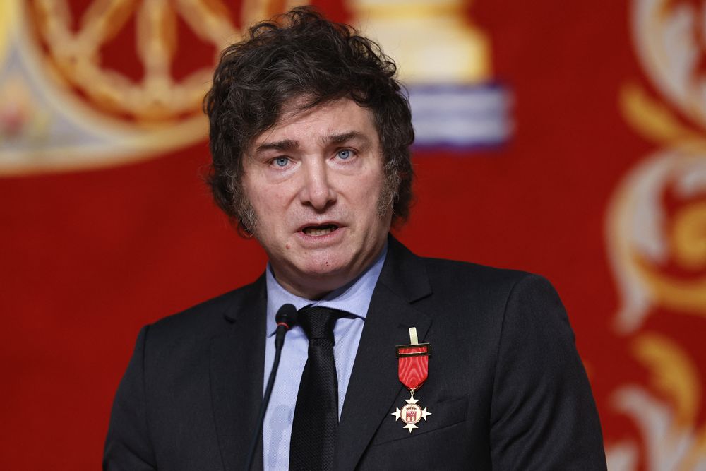 Javier Milei, presidente de Argentina, durante su reciente viaje a Espa&ntilde;a.