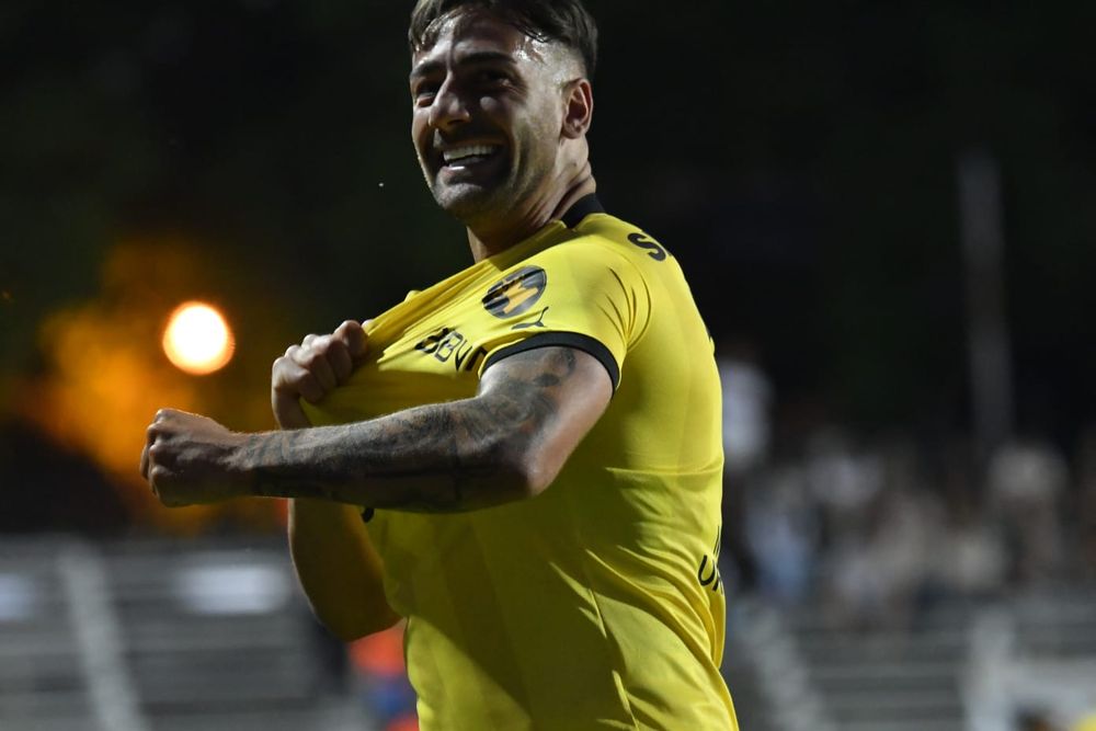 Facundo Batista durante su paso por Peñarol, en 2024