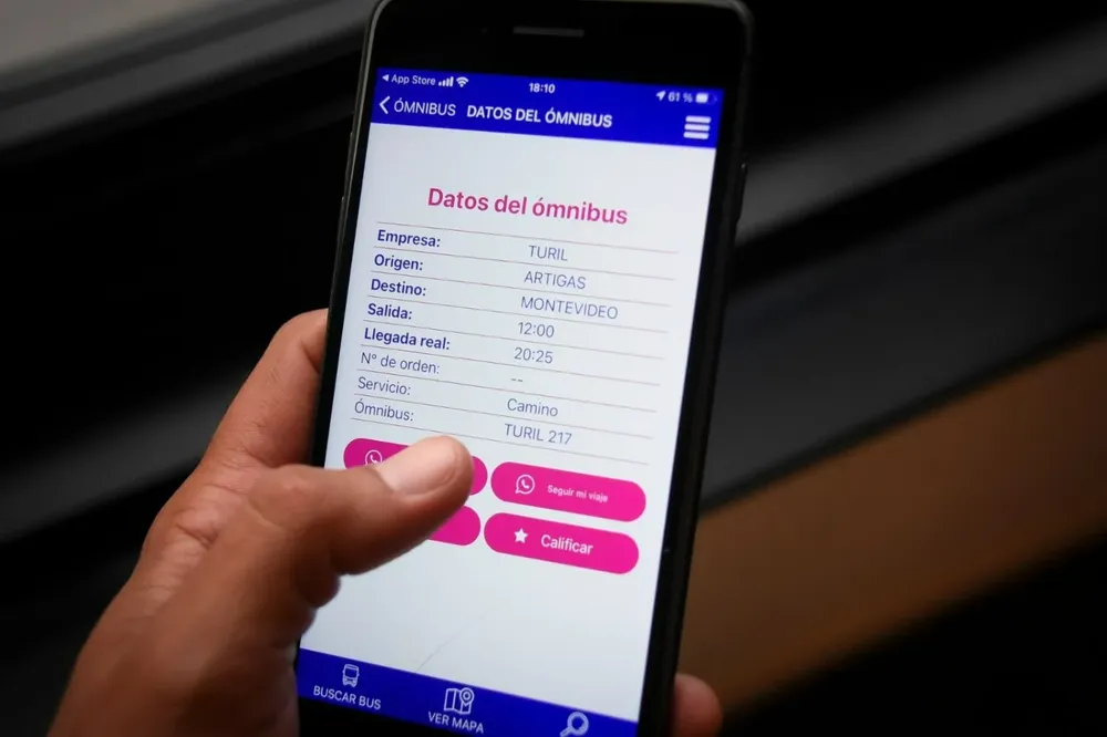 Así es la nueva aplicación de la terminal de ómnibus interdepartamental.