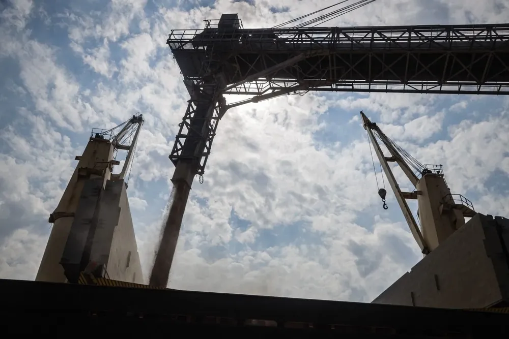 Carga de granos en Ucrania