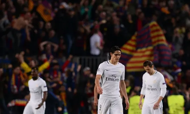 Cavani en el Camp Nou