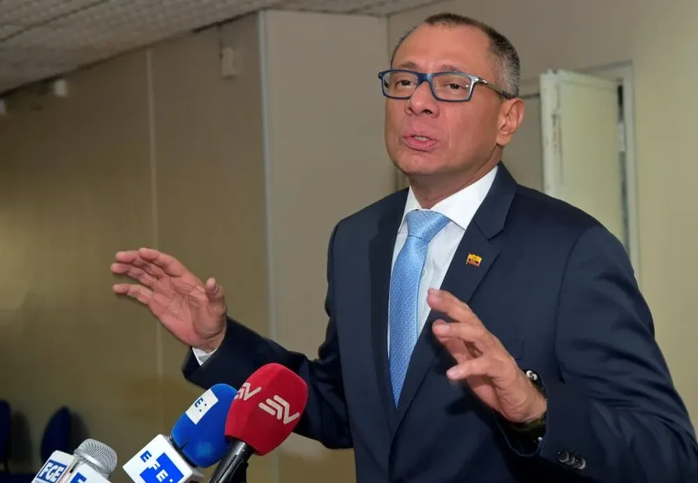 Jorge Glas, vicepresidente ecuatoriano condenado a prisión.