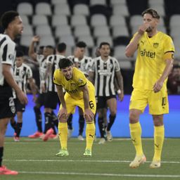 Rodrigo Pérez y Gastón Ramírez de Peñarol ante Botafogo