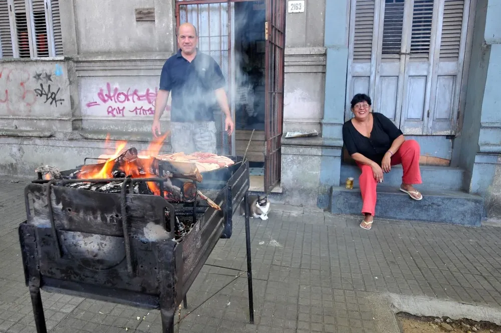 Los asados se volvieron a replicar en todos los departamentos este 1º de mayo