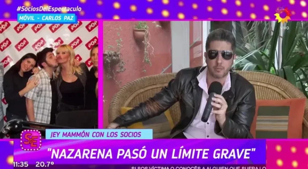 Jey Mammon dice que Nazarena dice una cosa en cámara y otra fuera de ella