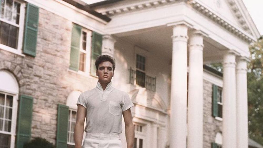 La insignia se puede ver en Graceland, la casa museo de Presley en Memphis.