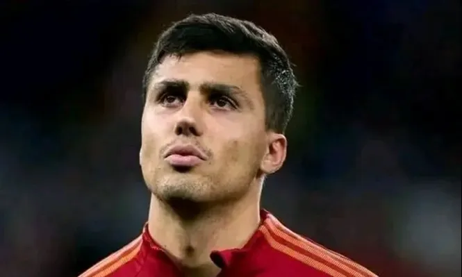 Rodri en rueda de prensa.