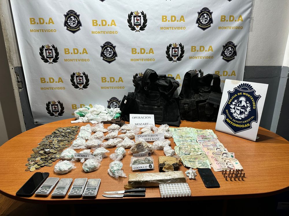 Drogas incautadas en los allanamientos en el barrio Reus