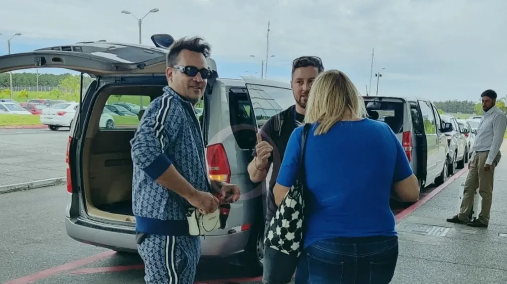 Gustavo Descalzi al arribar a Punta del Este