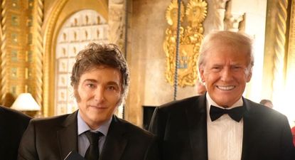 El presidente Javier Milei junto al presidente electo de los Estados Unidos Donald Trump