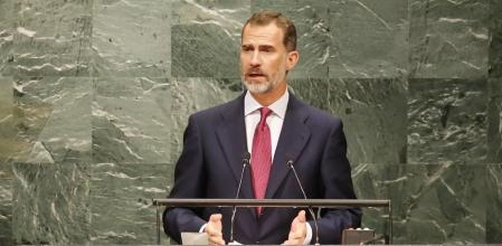 Felipe VI en una intervención ante la Asamblea de la ONU.&nbsp;