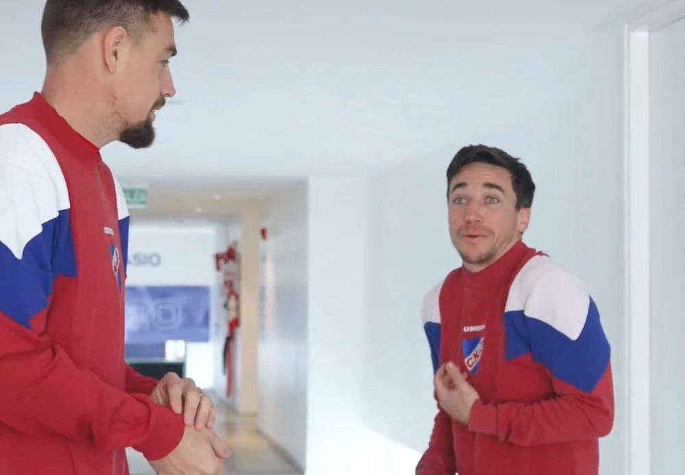 Sebastián Coates y Mauricio Pereyra juntos en Nacional