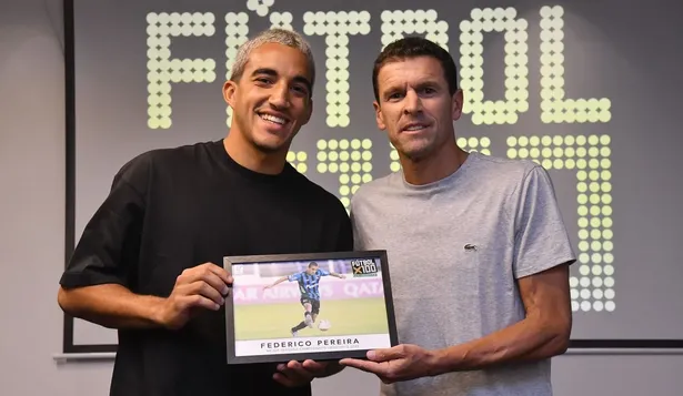 Federico Pereira durante la premiación de 2022; fue el mejor defensa