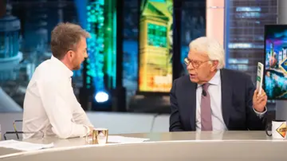 Felipe González, ex presidente del Gobierno español, anoche en El Hormiguero